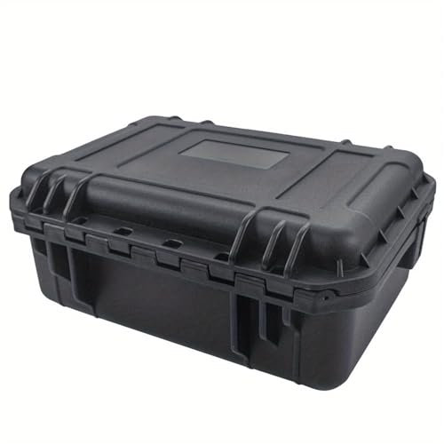 Ayztantine Fotokoffer Mit Schaum 1 stück wasserdichte Harte Tragetasche Werkzeugkoffer mit vorgeschnittenem Schwamm Aufbewahrungsbox Sicherheitsschutz Organizer Hardware-Toolbox(216x165x95mm)