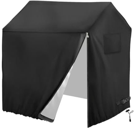 Tuxxjzm Funda para casa de campo de jardín, con cremallera lateral, protección solar a prueba de polvo, suministros multifuncionales para jugar al aire libre para patio trasero