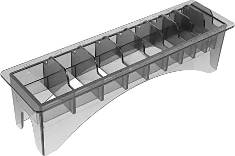 Soporte para Peine de Cortadora Diez Compartimentos Ps | Uso en Barbería y Salón Profesional, Diseño Rectangular, Estuche de Suministros de Peluquería