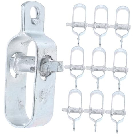 Garneck 10pezzi Morsello Per in Zincato Tenditore Per Regolabile Fermacavo Per Tralicci Da Giardino Applicazione Versatile Per e Professionali