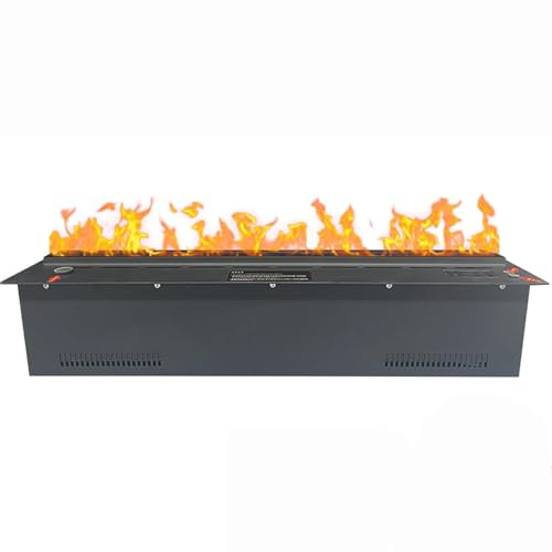 GAYAYAS Chimenea de Vapor de Agua 3D, Chimenea atomizada, Pantalla táctil/Control Remoto, Chimenea eléctrica de Acero, Ideal para Sala de Estar, Hotel, Inteligente, Ultrafina. 70cm/27.5in