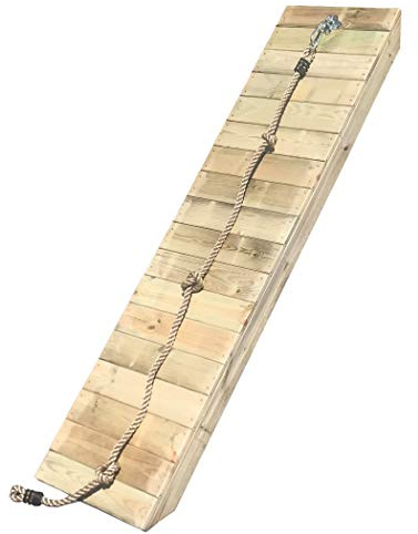 HOQ Rampe schräg mit Knotenseil für Podesthöhe 150cm, Breite 62cm