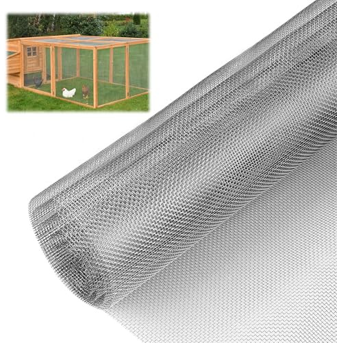 Nätnät fint maskigt 40 cm x 2 m: 304 rostfritt stål trådnät metallnät som flugskärm, sorkgaller, voljärtråd, ventilationsgaller, maskstorlek 1 mm trådtjocklek 0,25 mm