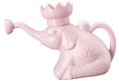 JTQYFI Regadera de elefante de 2 litros, depósito de riego para plantas de jardín, flores, diseño ergonómico, gran capacidad, herramienta de riego, gran capacidad, maceta de riego