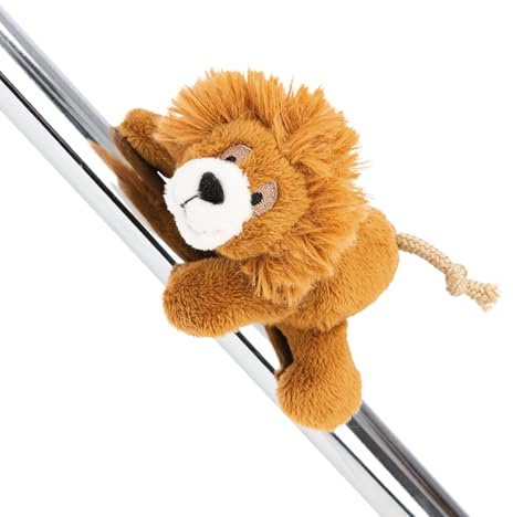 MagNICI 62733 Peluche Lion King Kimari, avec Aimant, Marron, pour réfrigérateur, Tableau, métal et Bien Plus Encore, idée Cadeau,12 cm