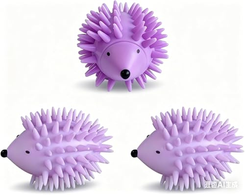 Reusable Dryer Balls 3 Pack Tumble Dryer Balls for Laundry Anti Static Laundry Dryer Balls Natural Fabric Softener Dryer Balls for Faster Drying (Purple*3)