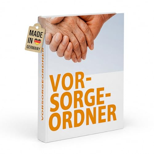 Vorsorgeordner & Pflegemappe mit Register - Notfallordner für Dokumente, Vollmachten und Patientenverfügung - Alles an einem Ort übersichtlich geregelt - Flexibel erweiterbar
