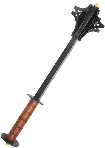 Battle-Merchant Streitkolben 62 cm lang, Ausstellungsstück | Mittelalter Deko-Waffe aus Stahl, Replik 15. Jh., Historisches Sammlerstück & Dekoration, ab 18