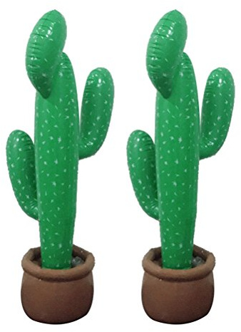 TOYMYTOY 2pcs riesiger 90cm aufblasbarer Kaktus - Westparty Dekoration, Sommer Stützen