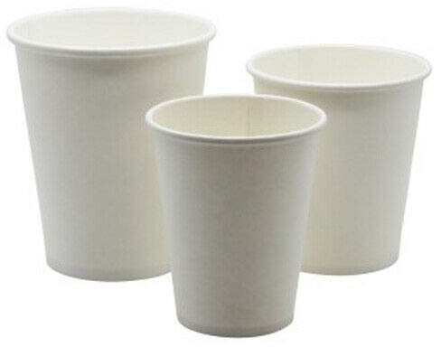 We Can Source It Ltd - Plain White Disposable Paper Cups 12oz with Sturdy Leak - Resistant Design – Ideal for Hot Drinks, Tea, Coffee & Takeaway Use – Perfect for Homes, Office & Events - Pack of 1000
