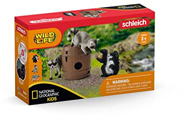 Schleich WILD Life | Spielspaß um die Nuss 42532 | 6 Teile | Spielset ab 3 Jahren | Set mit Figuren, vielen Funktionen und zahlreichem Zubehör | detailgetreue Tierfiguren