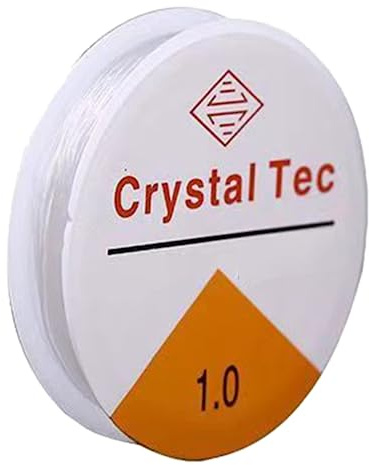 Clear Nylon Thread Invisible String, 1 mm Tarnish Resistant Jewelry Beading Wire, Invisible Bracelet String, for Hanging Decorations, Crafts and Jewelry Making