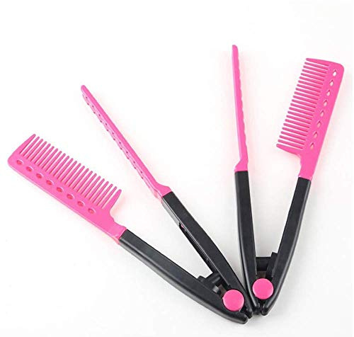 Nouveau modèle de peigne pour cheveux bouclés, style lissage en V