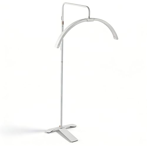 Kit Lampada da Terra a LED da 26 Pollici, luminosit¨¤ del Colore della Luce a Mezzaluna Regolabile, Lampada Lunare Acialist con Supporto per Telefono per Bellezza, Cura della