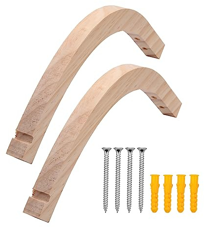 Hopbucan Wooden Wall Hooks, Indoor Plant Hangers, Flower Bracket, Wind Chimes Hooks
