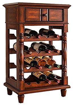 FIONEL Barschrank Weinschrank kreativer Holz Wein Display Rack Weinschrank for Heimküche Esszimmer Wine Rack (Size : A)