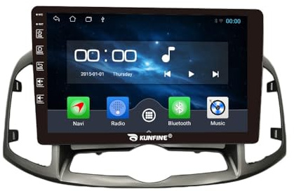Quad Core 4G+64G Car CarPlay Android Auto 10 IPS Display Navigation Stéréo Touchscreen Headunit Pad Tablet Caméra arrière GPS Radio Lecteur multimédia pour Chevrolet Chevrolet Captiva 2011-2015