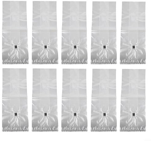 Mushroom Grow Bags Set of 10 High Yield Cultivation Bags Multiple Sizes for Optimal Mycelial Development Moisture Retention Temperature Control(15×50)