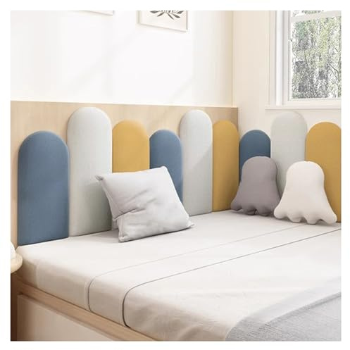 Panneaux muraux rembourrés, tête de lit autocollante, Autocollants muraux Anti-Collision 3D, Combinaison Libre, décoration Murale, Rembourrage pour Chambres d'enfants et salles de Jeux