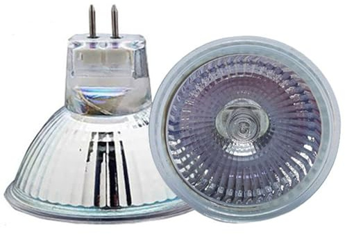 UGEFKMQ 1 Stück MR16 Halogen Strahler Tasse Glühbirnen 2-polig 12V 24V 220V 20W GU5.3 Halogenlampe MR16 50W Halogenstrahler Dimmbar Warmweiß 24V 20W