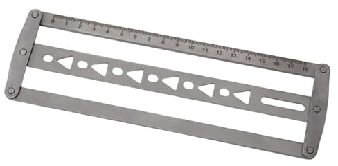 Colcolo Belt Positioning Auxiliary Ruler Point End Hole Position Stencil Belt Hole Punch DIY End Templates Ruler, Triangle
