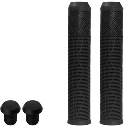 Verlängerte Fahrradlenkergriffe 160 mm Gummi Lenkerüberzug for Fixie-Fahrräder Weiche, rutschfeste, farbige Manschetten(BLACK)