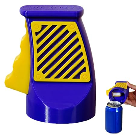 3D Printed BEV/erage Can Opener, Manual Easy Trigger Tin Opener, Ergonomic Ring Pull Can Open/er Aid, Nail-Friendly Can Open/er, Bottle Ope/ner Tool for Camping, Tin Ope/ner for Weak Hands (Purple)