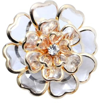 Blommönster Knappar - Vintage Blomformad Metall För Sömnad Och Kläder | För Täckning Blusknappar - Present till Kvinna Mamma Fru Dotter