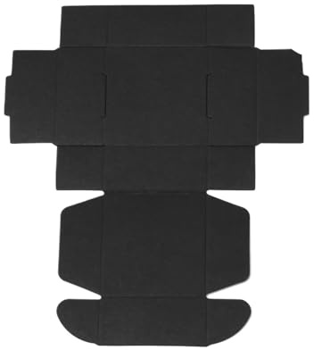 10 st kraftpapperslåda kartonglåda, handgjorda godis, smycken, förvaring, gåva, bröllop, evenemang, festtillbehör för alla hjärtans dag (svart, 6 x 5,5 x 2 cm)