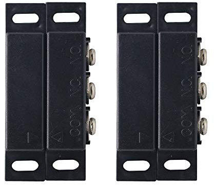 Magnetischer Reed-Schalter, normal offen, geschlossen, NC, kein Türalarm, Fenstersicherheit, Schwarz