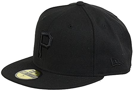 New Era Pittsburgh Pirates Cap 59Fifty Basecap Baseball Fitted Kappe MLB bob Schwarz - 7-56cm (M)