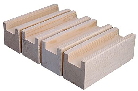 5cm Height Wooden Furniture Raiser Bed Heightening Pads Furniture Support Legs Wood Bed Desk Riser Lifter Table Furniture Feet Lifts Furniture Risers Lift 4 Pieces (1.8cm)