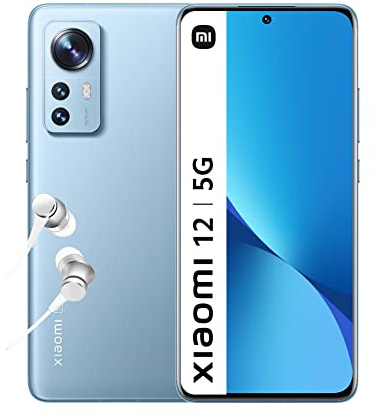 XIAOMI 12 - Smartphone de 8+256GB, Pantalla de 6.28” 120Hz AMOLED, Snapdragon 8 Gen 1, Triple Cámara de 50MP+13MP+5MP, 4500mAh, Blue (Versión ES + 3 años de garantía)