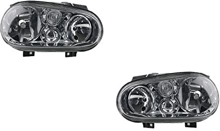 Johns, Juego de faros delanteros para Volkswagen Golf Juego IV 4 (1J1) H7/H1 97-03, izquierda y derecha