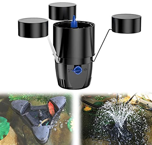 DYK&NX Teich Skimmer, Poolskimmer mit 10m langem Stromkabel, Zwei Modi, Mehrschichtige Filterung