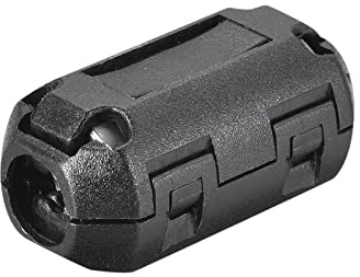 sourcing map 20 Stück Ferritkerne für Kabel 7mm Innendurchmesser Schwarz | RFI EMI Rauschunterdrückungs-Kabelclip, für USB Kabel Audio und Video Kabel Stromkabel
