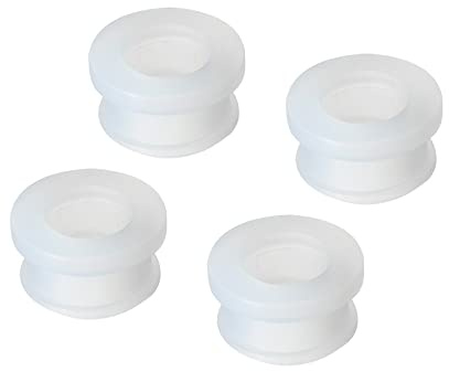 sourcing map 4Pcs Snap Rubber Grommet Hole Plug Mount Dia 15mm ID 11mm H 12mm Seal Anti-Scratch for Electrical Box Cable Pipe Transparent