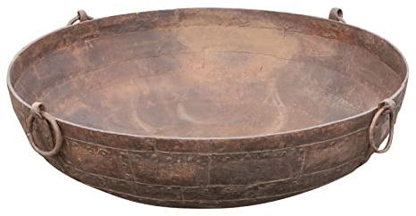 Biscottini Contenitore in Ferro 144x43x144 cm Adatto Come braciere da Giardino | Particolare fioriera da Esterno Grande