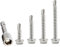 Assortiment de 113 vis à tête hexagonale M4.8 autoperceuses en acier inoxydable 410 avec douille hexagonale pour métal, bois, PVC, plaques de plâtre, plaque d'immatriculation (16/25/38/50 mm)