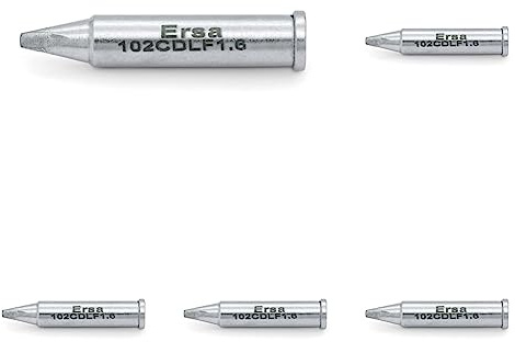 ERSA i-Tip ERSADUR Dauerlötspitze gerade meißelförmig 1,6 mm mit ERSADUR-LF Beschichtung 0102CDLF16 (Packung mit 5)