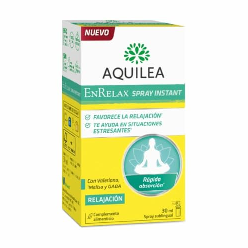 AQUILEA Enrelax Spray Instant | 30ml Spray Sublingual | Relajación en situaciones de estrés | Valeriana, Melisa y GABA | Rápida Absorción