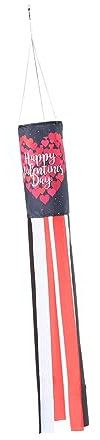 MILISTEN Polyester Windsack Valentinstag Dekorative Flagge Outdoor Windsack Hängen Banner für Garten