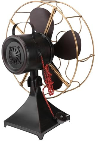 TOPBATHY Ventilatore Vintage in Ferro Battuto Casual Accessorio Fotografico Per Camera Da Letto Ventilatore Decorativo in Metallo