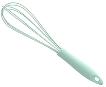 Zerodeko Batidor De Globo De Acero Inoxidable De 23 Cm, Mango Antideslizante Ergonómico, Para Batir Huevos y Mezclar Salsas, Utensilio De Cocina Verde Oliva Para Uso Doméstico