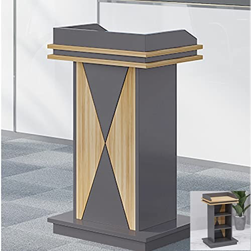 Rednerpult-Podiumständer, Acryl-Rednerpult, Standpodest, Holzrednerpult, Rednerpulte für Kirchen, Rezeption, Hostessenstation, Podienständer, tragbarer Kirchenständer für Auditorium, Klassenzimmer, Ko