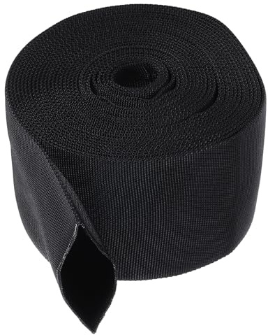 PATIKIL 2,2 Dia 24,6FT Nylon Protection Tuyau Manchon, Câble Couvercle Gaine Protection pour Soudage Tig Torche Hydraulique Tuyau, Noir