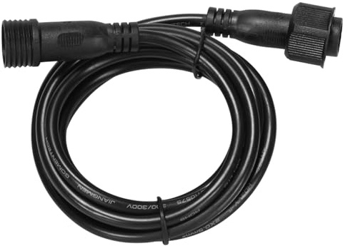 Aigostar Cable de Extensión de 5 Metros para Foco Solar, Negro