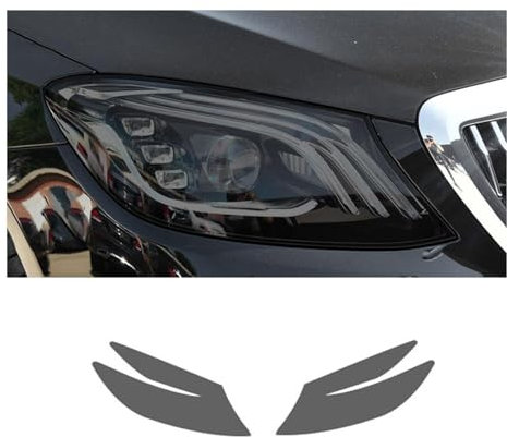 YLWDKORR Pellicola Protettiva fari Auto per Merc&edes B&Enz Classe S X222 2015-2020 Pellicola fari Auto, Luce Anteriore, Trasparente, annerito, Adesivo Protettivo Esterno