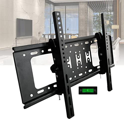 WENWENLEE Supporto da Parete per TV con inclinazione Regolabile per la Maggior Parte dei televisori LED, LCD, OLED, al Plasma, curvi da 17-72 Pollici, a Basso Profilo, Fino a VESA 600x400 e