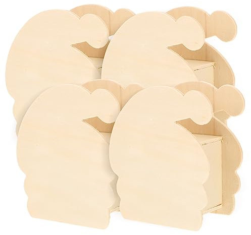 HONITANO 4stücke Spardose Aus Holz Blanko Für Kreative Gestaltung Multifunktionale Spardosen Spargewohnheiten Sicheres Material Für Kreative Projekte